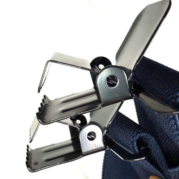 Duluth Trading Company Side Clip Hip Clip Suspenders Trucker Style Navy Blue - Picture 4 of 5